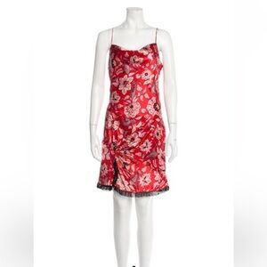 Cinq A Sept Floral Silk Dress